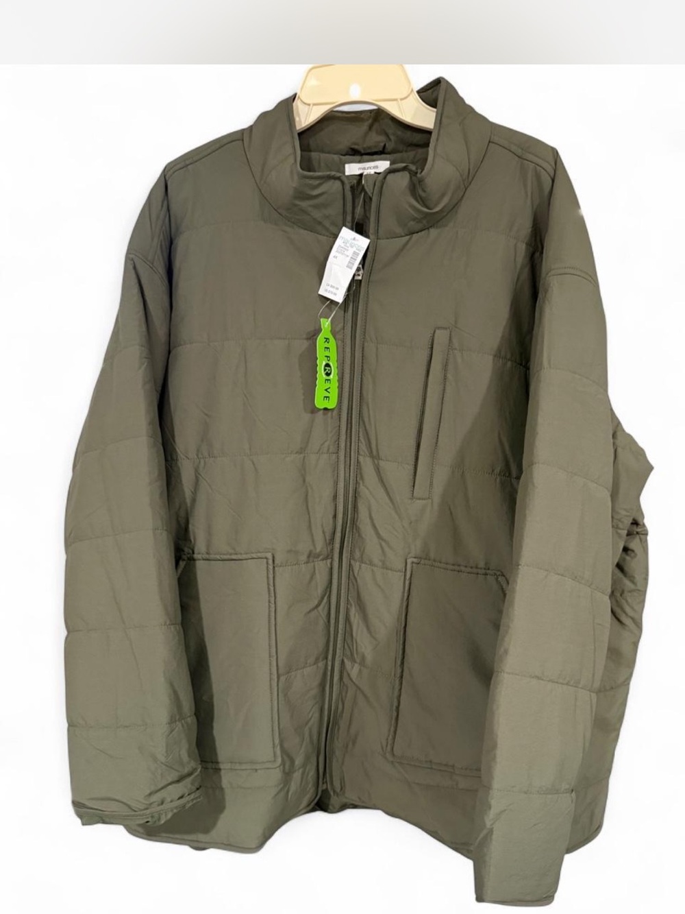Maurices Olive Green Quilted Puffer Jacket
